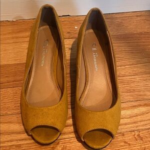 Chinese Laundry Yellow Peep Toe Heels
